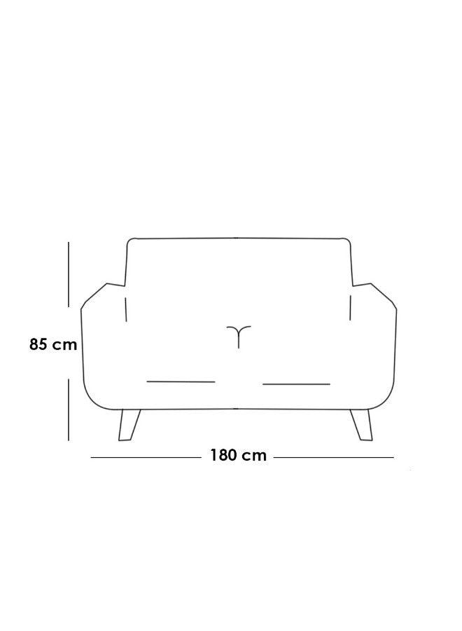 Alhome Sofa 85x180x85 cm - Yellow - ALHOME