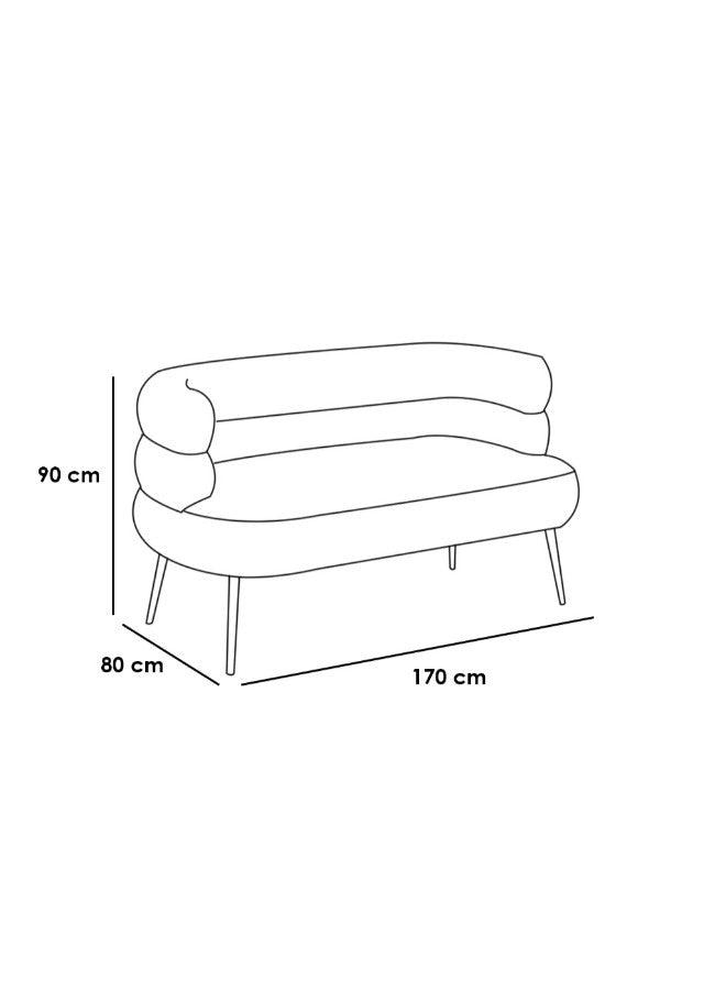 Alhome 2-Seater Sofa 170x80x90 cm - White - ALHOME