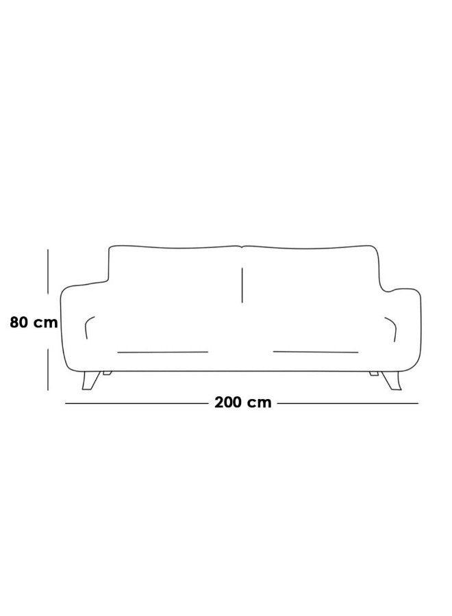 Alhome Mega Store Sofa 85x200x80 cm - Grey - ALHOME