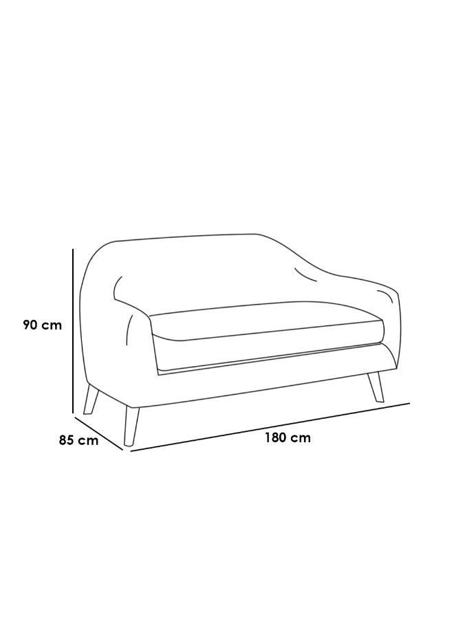 Alhome 2-Seater Sofa 180x85x90 cm - White - ALHOME