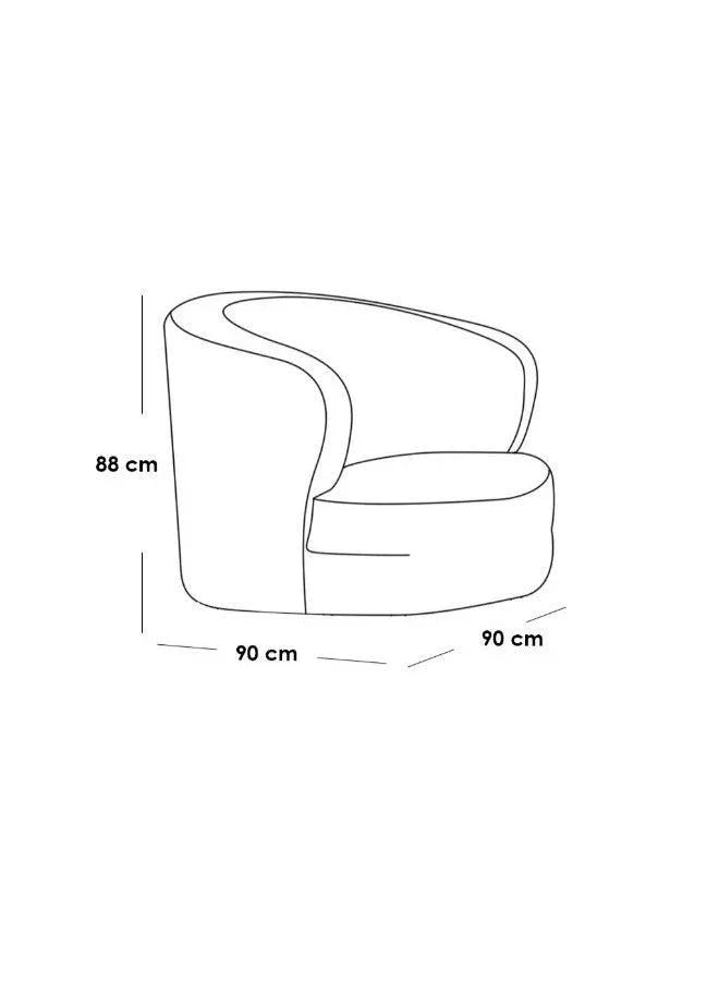 Alhome Buckle Side Chair - 90x90x88 cm - White - AL-58 - ALHOME
