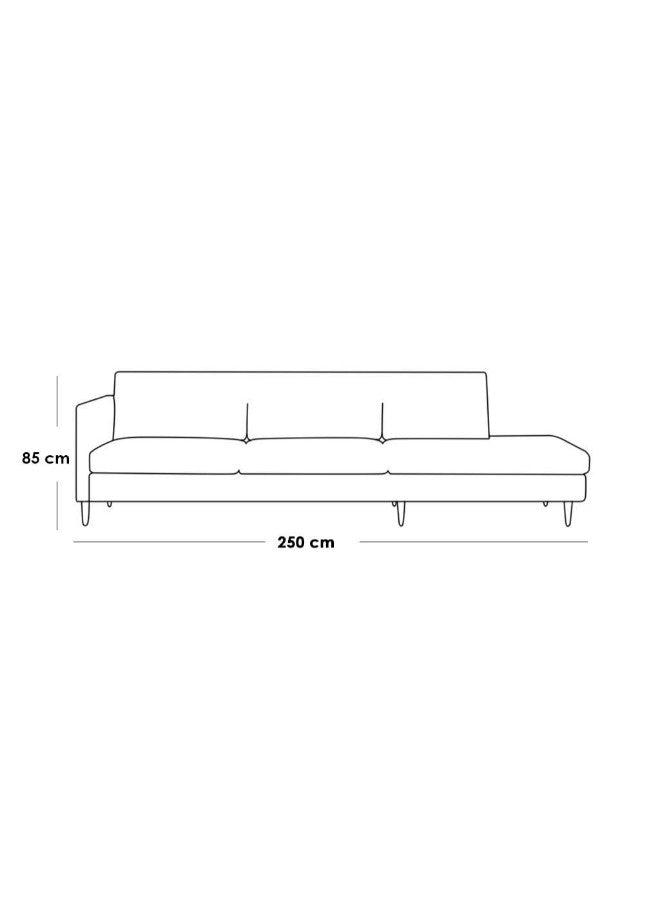 AlhomeThree-Seater Linen Sofa - Beige - AL-75 - ALHOME