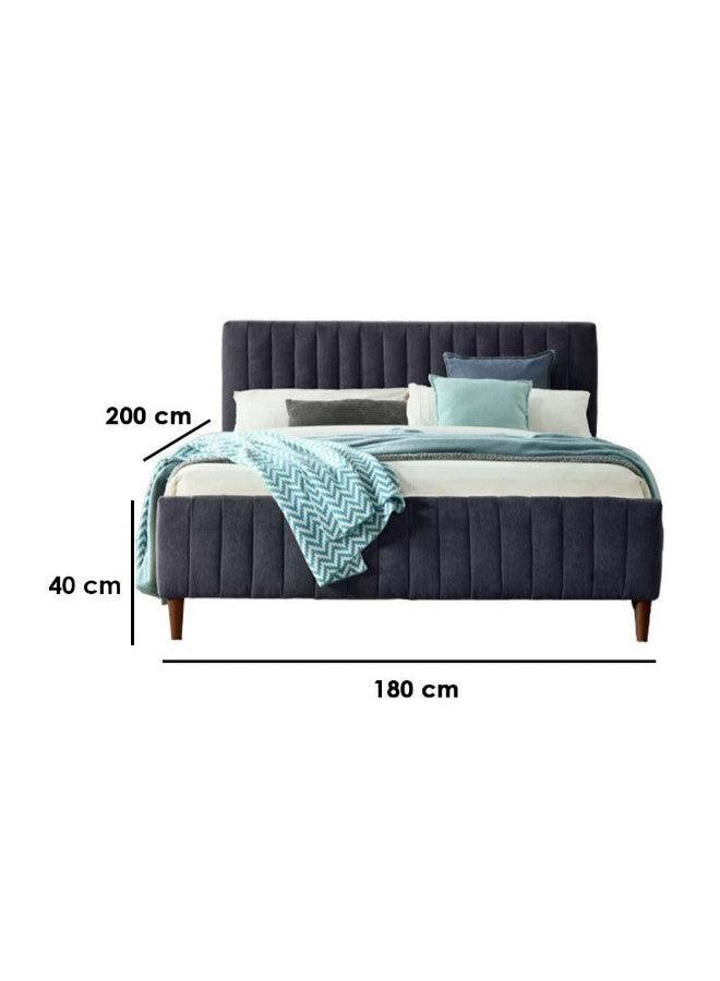 Alhome King Color Double Bed - 200x180x40 cm - Navy - AL-180 - ALHOME