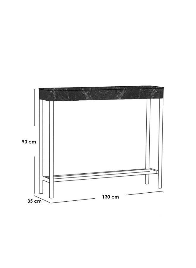 Alhome Entrance Table 90 x 35 x 130 cm - Black - AL-186 - ALHOME