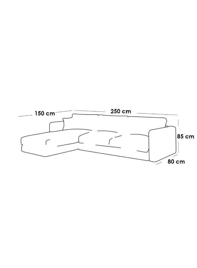 Alhome Corner sofa, size 250x150x80x85 cm - beige - AL-5 - ALHOME