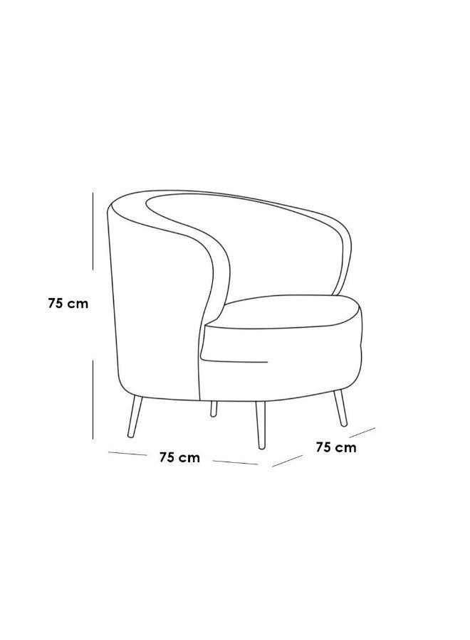 Alhome Side Chair - 75x75x75 cm - Beige - AL-320 - ALHOME