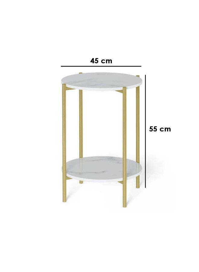 Alhome side table 55 x 45 cm - white - AL-353 - ALHOME