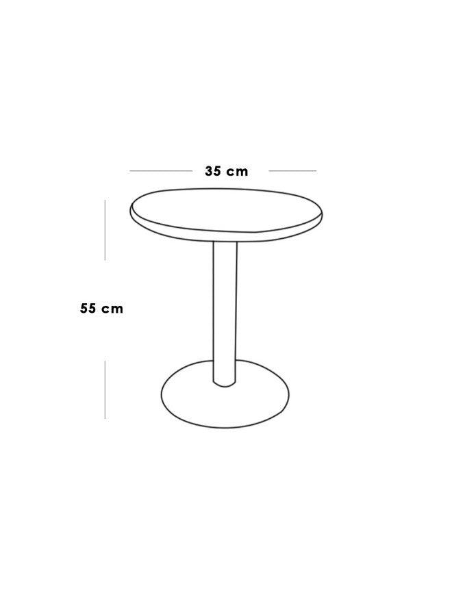 Alhome Side Table 55 x 35 cm - Black and White - AL-589 - Zrafh.com - Your Destination for Baby & Mother Needs in Saudi Arabia