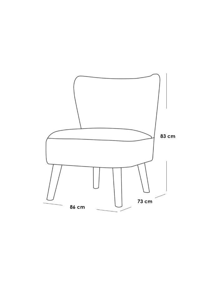 Alhome side chair made of Swedish wood, steel and velvet - gray - AL-395 - ALHOME