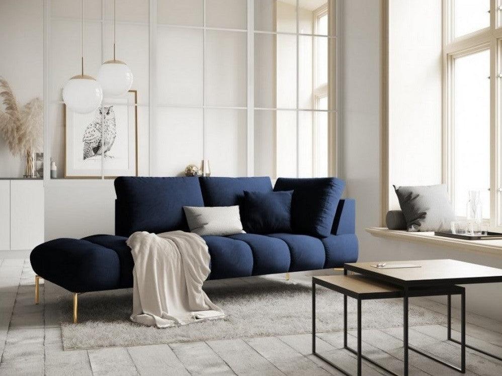 Velvet and Swedish Wood 2-Seater Sofas By Alhome - 85x180x85 cm