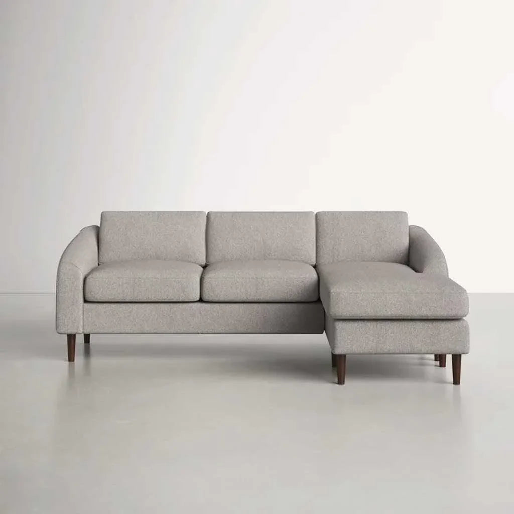 الهوم كنب زاوية 85×180×90×250 سم - رمادي