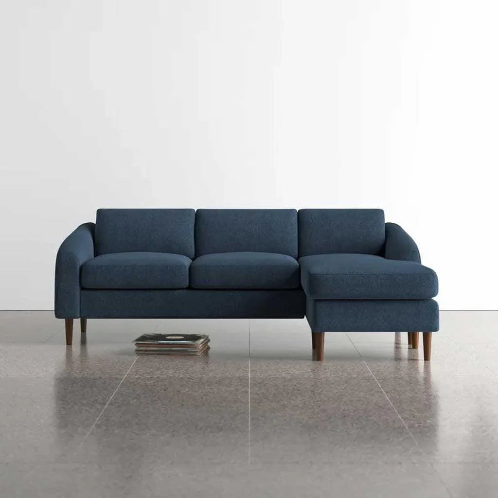 الهوم كنب زاوية 85×180×90×250 سم - أزرق
