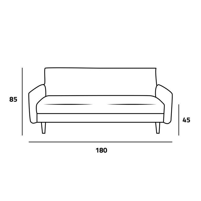 Chic Beige Velvet 2-Seater Sofa Swedish Wood By Alhome - ALHOME