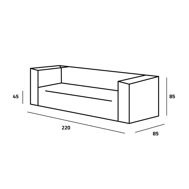 Plush White Velvet 3-Seater Sofa Swedish Wood By Alhome - ALHOME