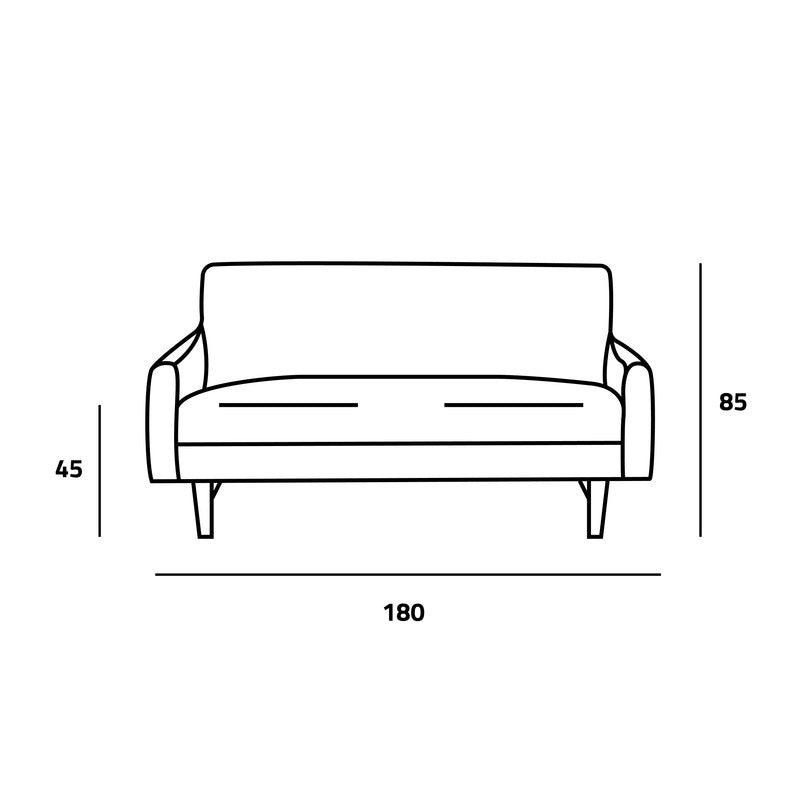 Lush Green Velvet 2-Seater Sofa Swedish Wood By Alhome - ALHOME