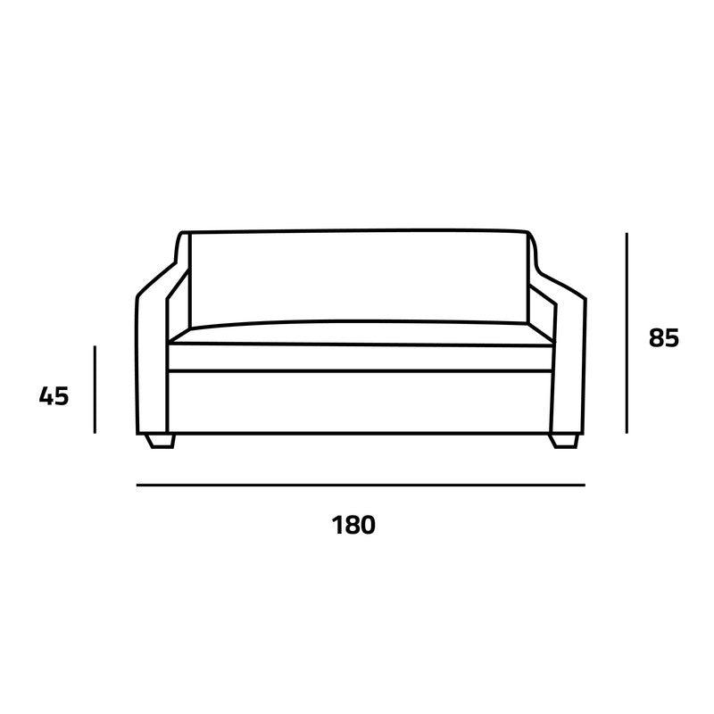 Chic Gray Velvet 2-Seater Sofa Swedish Wood By Alhome - ALHOME