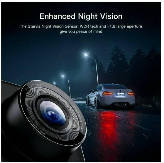 Apeman C420 1080P Full HD Dash Cam- clear Night Vision Motion Detection + memory card - ALHOME