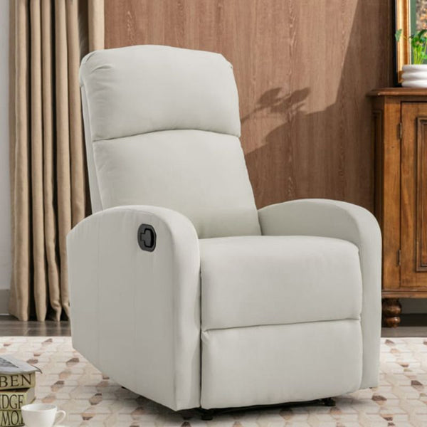 Adjustable Canvas Recliner By Family Ship - Beige - 65x73x102 cm