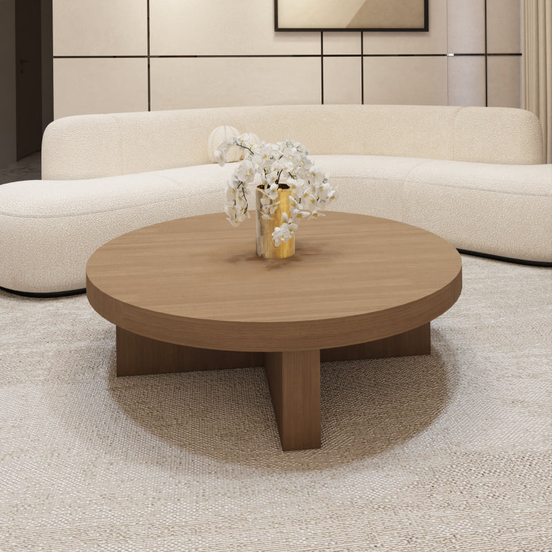 Elegant Coffee Center Table Wood by Alhome - 95x34x95 cm