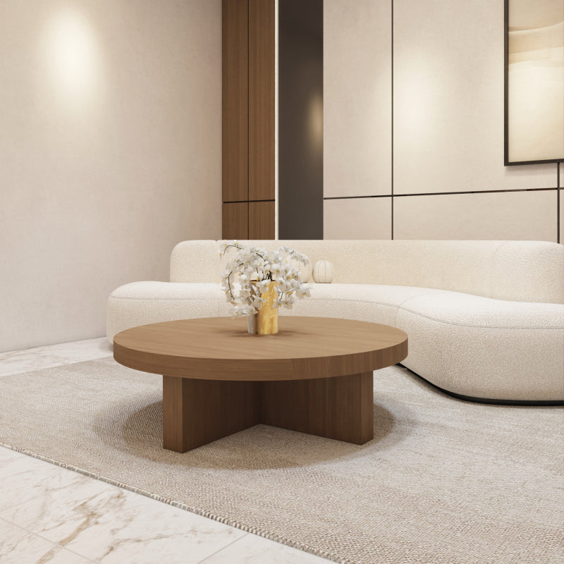 Elegant Coffee Center Table Wood by Alhome - 95x34x95 cm