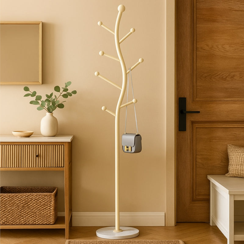 Tree-Shaped Floor Clothes Rack - 170x30 cm - White
