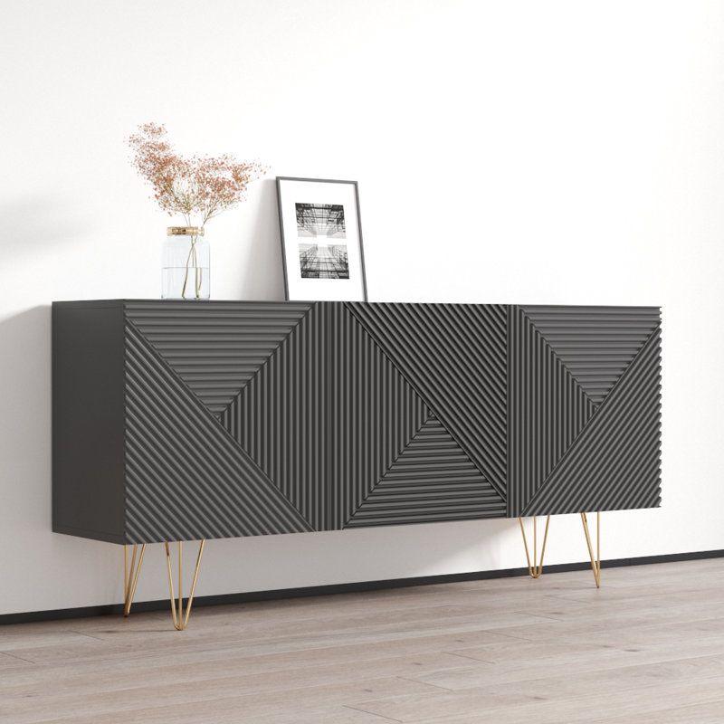 Modern Wood Buffet Table By Alhome - 110110530
