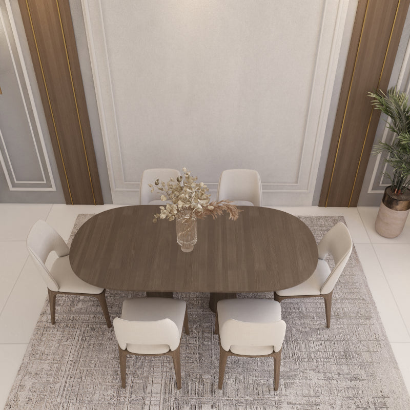 Dining Table Wood by Alhome - 160x74x70 cm