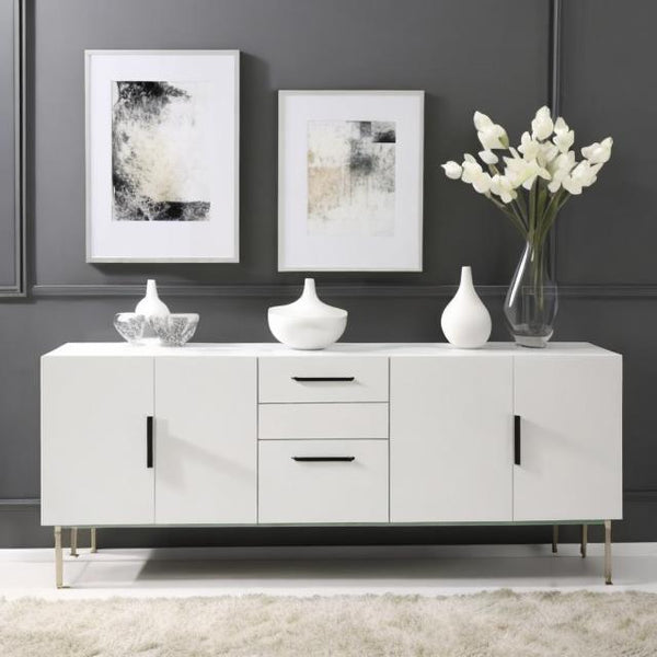 Alhome White Console: Stylish and Easy-to-Assemble Furniture - ALHOME