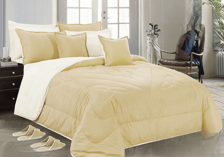 Plain Double-Sided Bedding 12 Pieces - Double - By Alhome - ALHOME