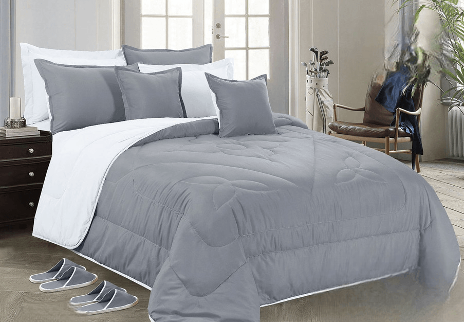 Plain Double-Sided Bedding 12 Pieces - Double - By Alhome - ALHOME