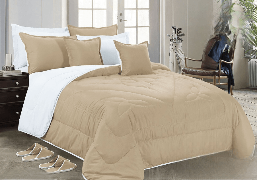 Plain Double-Sided Bedding 12 Pieces - Double - By Alhome - ALHOME