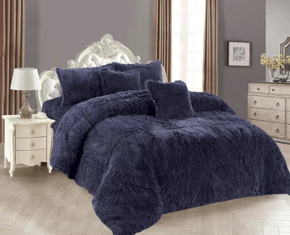 Fur Bedding 6 Pieces - Double - By Alhome - ALHOME