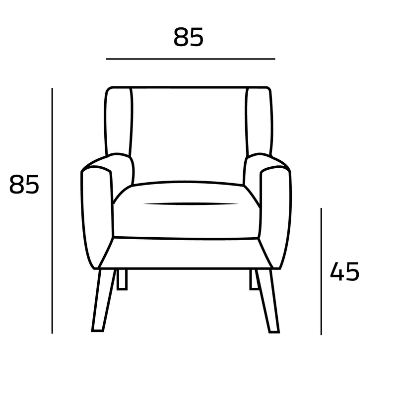 Chair Gray Linen By Alhome - 110110696 - ALHOME