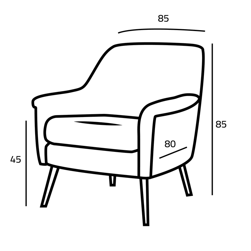 Emerald Green Linen Chair Swedish Wood By Alhome - 110110687 - ALHOME