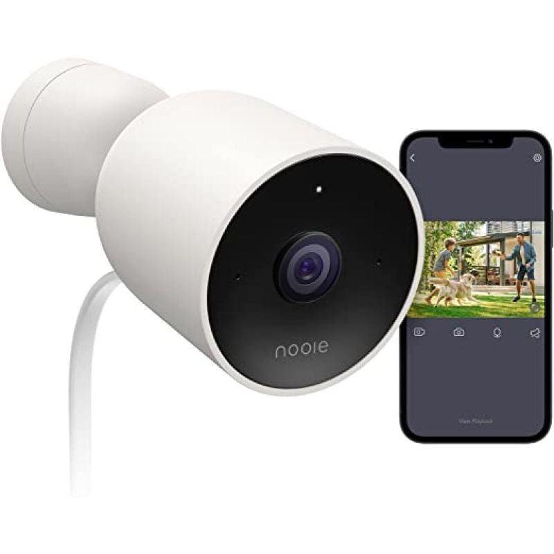 Nooie Outdoor Cam-Security Camera Outdoor 1080P Night Vision Weatherproof, 2.4G WiFi, 2-Way Audio, Motion Detection - Alexa - ALHOME