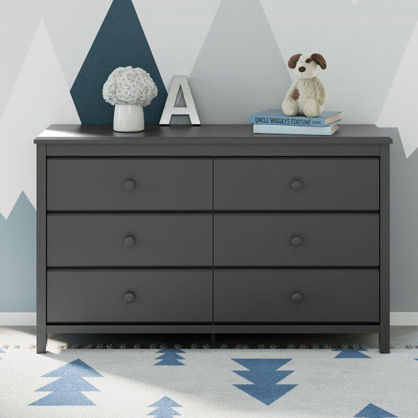 Kids Dresser: 133x42x82 Wood, Grey by Alhome - 110112933 - ALHOME