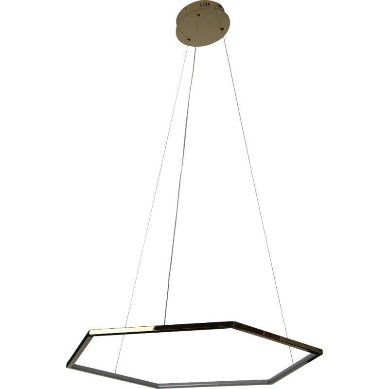 Modern Chandelier With Yellow Lighting - 42 Watts - Gold By Alhome - ALHOME