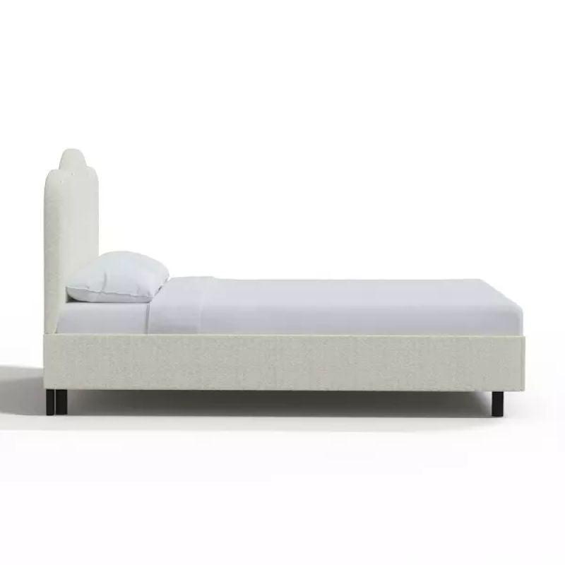 Supreme Comfort: Swedish Wood King Bed - Regal Ivory Tranquility (160x200x140) by Alhome - ALHOME