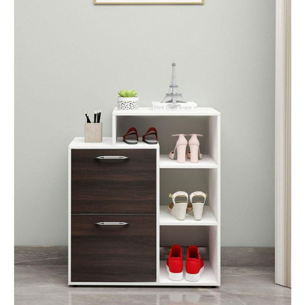 Compressed Wood Shoe Rack with Contemporary Charm By Alhome - ALHOME