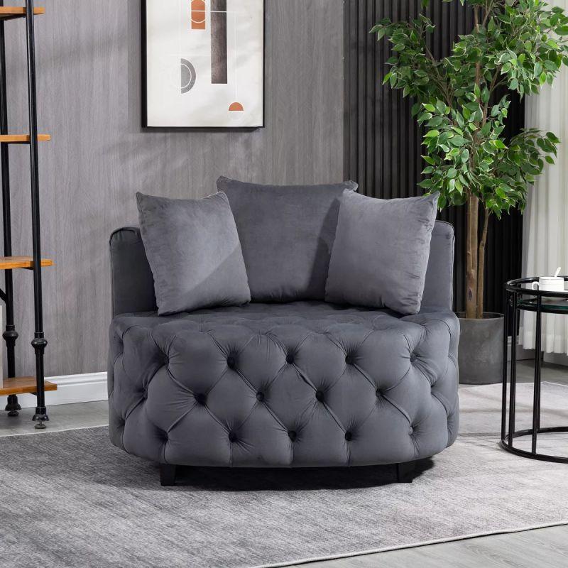 Luxurious Velvet Chair 100x85x85 cm - By Alhome - ALHOME