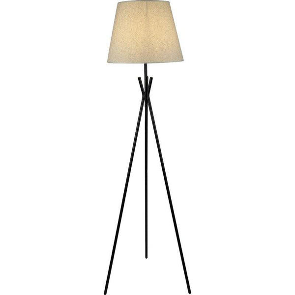 Modern Black Floor Stand - Size 120 Cm - Lamp Base Size E27 By Alhome - ALHOME