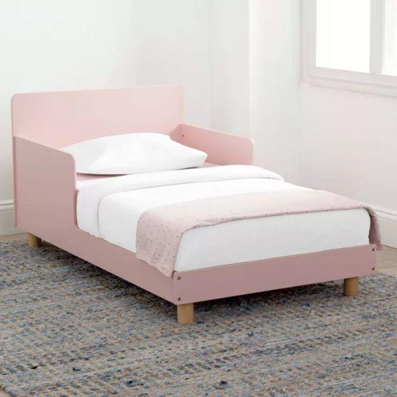 Wood Kids Bed: Playful Pink 120x200x140 cm by Alhome - ALHOME