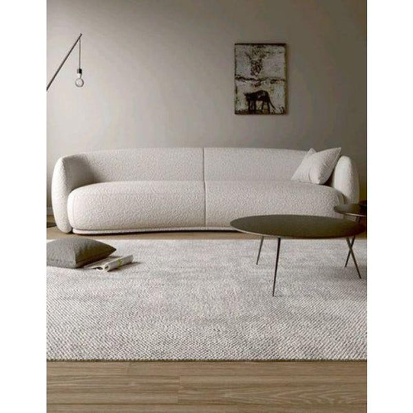 Alhome beige Boucle 3 Seater Sofa - 110110872 - ALHOME