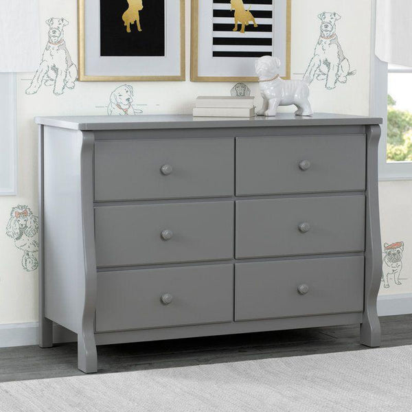 Kids Dresser: 121x52x87 Wood, Grey by Alhome - ALHOME