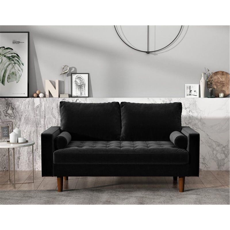 Modern Comfortable Velvet 2 Seater Sofa - 180x85x85 cm - By Alhome - ALHOME