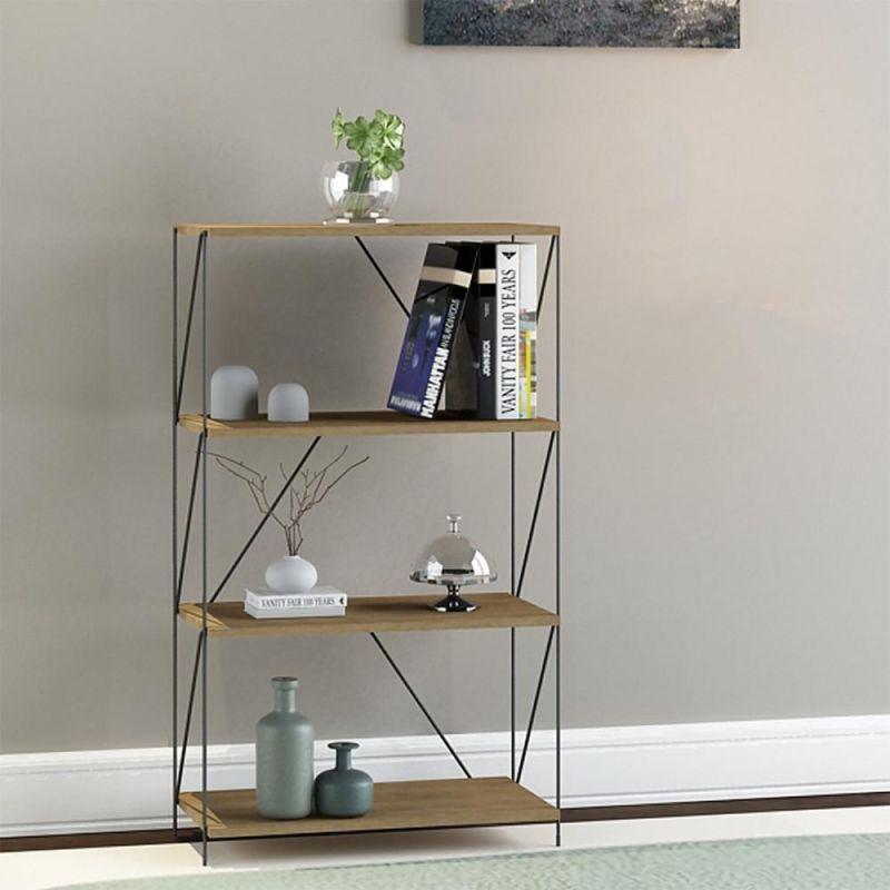 Multi-Use Shelving Unit From Malaysian Wood - 4 Layers - By Baity - ALHOME