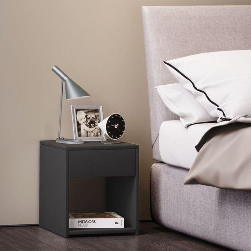 Compact Melamine Nightstand By Alhome - ALHOME