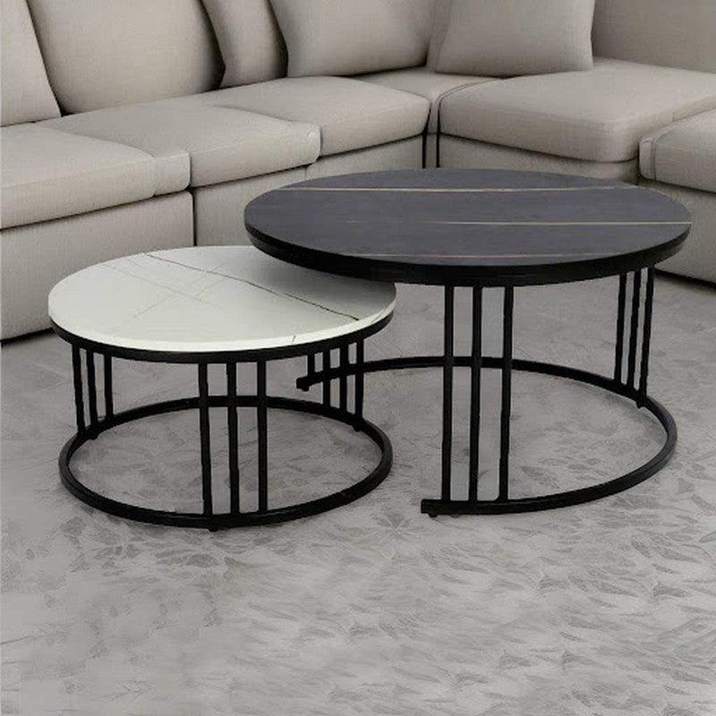 Wood Coffee Table set 2 Pieces - Multi Color By Alhome - ALHOME