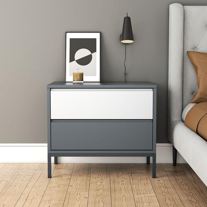 Contemporary Melamine Nightstand By Alhome - 110112462 - ALHOME