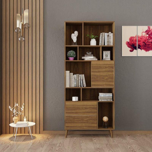 Beige and Black Storage Unit By Alhome - ALHOME